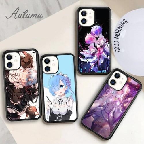 Re Zero Season 2 Phone Case for iPhone 11 12 Pro Max mini X XR XS SE 2020 5 6S 7 8 Plus Samsung Galaxy S8 S9 S10 Cover shell