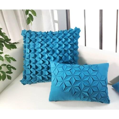 Morden Yellow/blue Cushion Art Decorative pillow creative Geometric Pattern solid Cushions Wedding Home Decor Sofa Throw Pillow