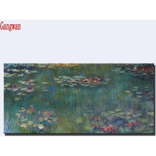 Claude Monet Water Lotus 5d Diamond Painting DIY 3D Diamond Embroidery sale full square round drill Mosaic diamond wall picture