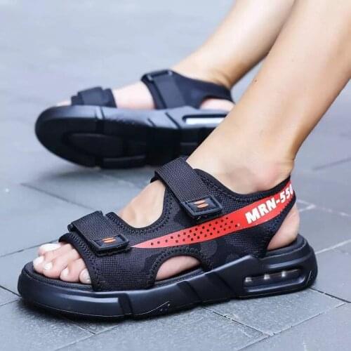 Summer Mens Sandals Fashionable And Breathable Summer Air Cushion Sandals Comfortable And Antiskid Beach Shoes