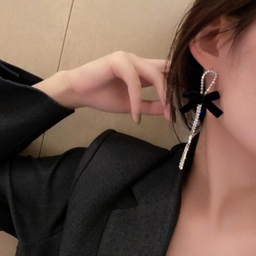 Summer new personality creative bow earrings luxury fashion casual banquet party earrings for women holiday gift jewelry