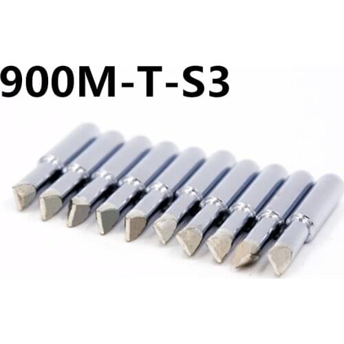 SZBFT 10pcs 900M-T-S3 Leader-Free Solder Iron Tip soldering sting for Hakko 936 free shipping