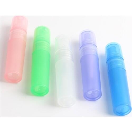 Wholesale 100pcs / lot 3 ml Hot Plastic mini Botella Perfume Bottle Empty Spray Bottle Cosmetic Lotion Sample Container