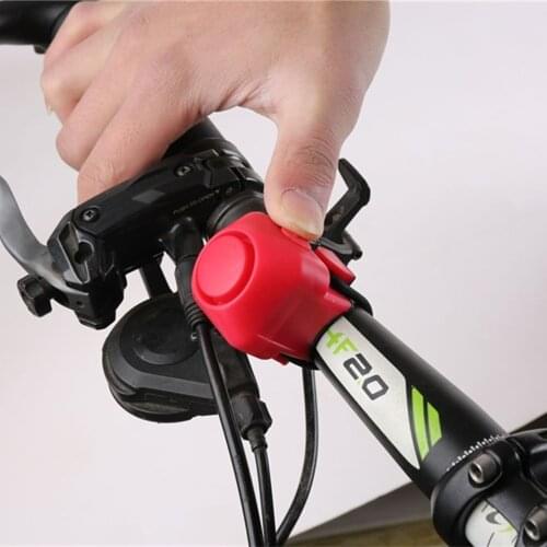 130db Durable Bicycle Bell Warning Safety Bike Handlebar Metal Ring Bell Mini Electric Horn Handle Bar Alarm Cycling Accessory