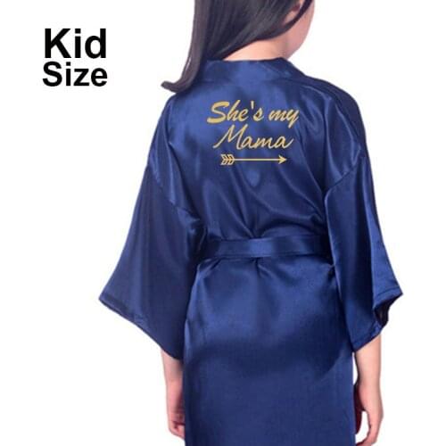 Family Look Family Matching Robe Satin Baby Women Princess Spa Party Favor Ladies Dressing Gift