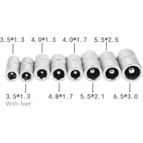 10Pcs/lot Copper Female DC Power plug 5.5*2.1mm 3.5*1.3mm 5.5*2.5mm 4.0*1.7mm 2.0*0.6mm 2.5*0.7mm Female Connector For Welding