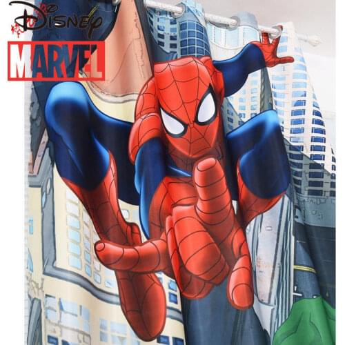 Disney Cartoon Marvel Captain Spiderman Blackout Curtains Childrens Room Boys Boys Room Bedroom Curtains