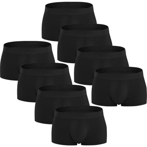 8pcs/Lot Brand Boxers Men Underwear Cotton Shorts Mens Panties Shorts Home Underpants Men Underwear Boxer