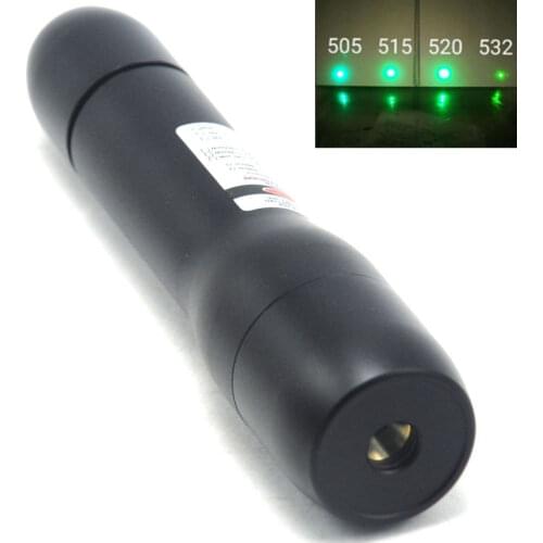 Waterproof Focusable 520nm Green Handheld Laser Pointer LED Flashlight 520T-50