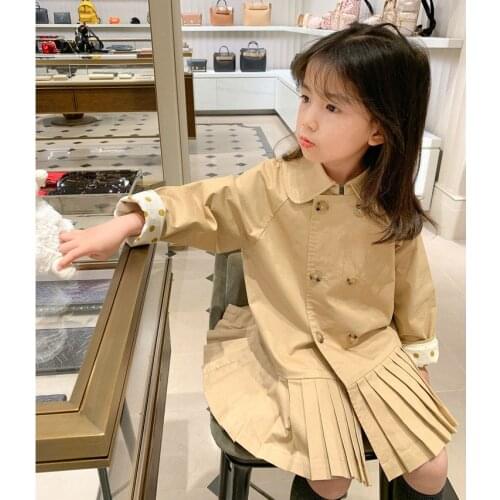 2-8T Toddler Kid Baby Girl Clothes Spring Long Sleeve Children Top Jacket Streetwear Party Club Coat Dress Elegant Sweet Outfit