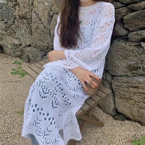 Winter WomenS Dress 2021 Bodycon Sweater Women Dress Long Sleeve Knitted Dresses Maxi Vintage Oversize Dresses Knitting Fall