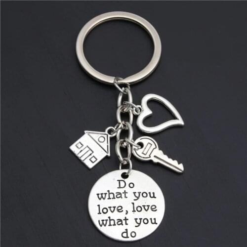 1pc Acceoosry Realtor Keychain Real Housewarming Gift Sold House Keyring With Key Home Owner Jewelry