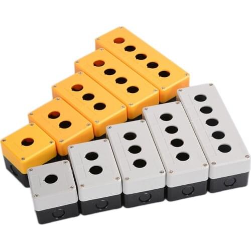 1Pcs Waterproof button box switch control box 1hole 2hole 3hole 4hole 5hole industrial switch indicator box 22mm