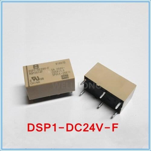 2pcs/lot ) DSP1-DC24V-F Power relay, 1a1b (DPDT)