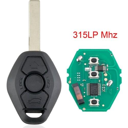 3 Buttons 315LP MHz Remote Key with ID7944 ID46 Chip Fit for BMW CAS2 5 series E46 E60 E83 E53 E36 E38