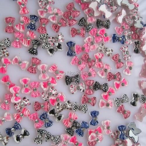 #33 30pcs Cute Mix Bow Shape Nail Resin Decoration Outlooking