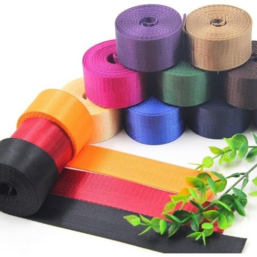 8Meters 25mm High Quality Nylon Webbing Band Herringbone Pattern Lace Tape Ribbon DIY Bag Strap Sewing Belt Accessories