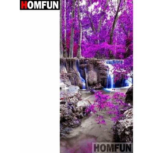 HOMFUN Full Square/Round Drill 5D DIY Diamond Painting "Beautiful scenery tree"Embroidery Cross Stitch 5D Home Decor Gift A27801