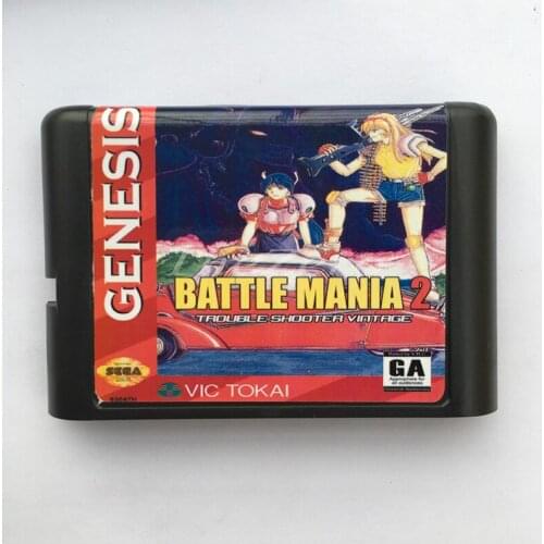 Battle Mania 2 EU/JAP Shell for 16 bit Game Card for Genesis System for Sega Mega Drive