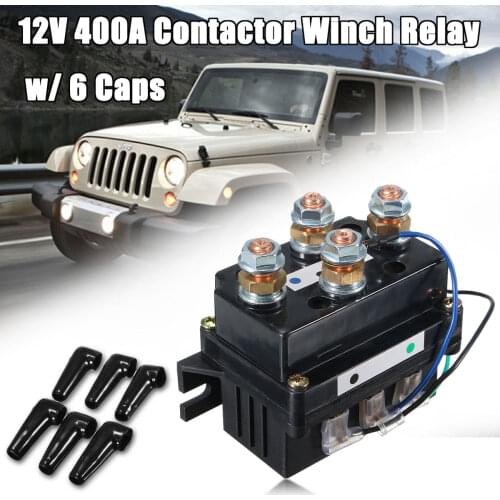12V DC 400A Electric Winch Solenoid Relay Protector Caps For ATV UTV Truck Off Road