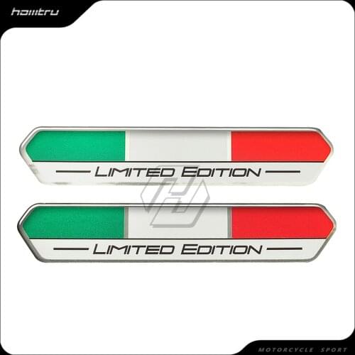 Italy Flag Limited Edition Sticker Motorcycle Tank Decal Case for Vespa Aprilia Ducati 1098 1099 1199 1299 696 Panigale