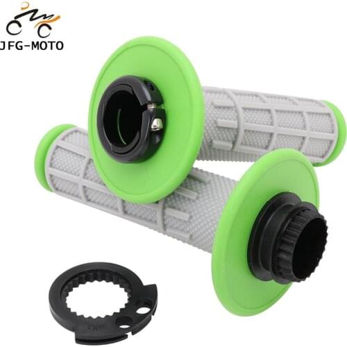 Motorcycle Handlebar Lock-on Grips Throttle Tube For KAWASAKI KX250F KX250 KX450F KX450 KXL450R