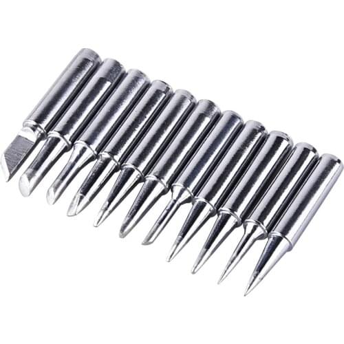 ABSF 11 Pieces Soldering Iron Tips Kit 900M-T for Hakko Soldering Station Tool 900M 936 937 907