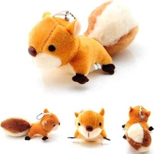 New Cute Doll Stuffed Plush Toy Squirrel Pendant Handbag Ornaments Pendant Plush Toy Gift