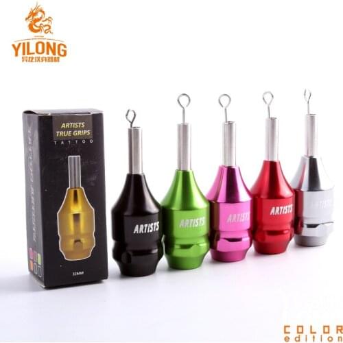 New Light Weight Tattoo Machine Handle Tattoo Machine Part Handle Tube Tip Grip Body Art Accessory With Gold Stem Tattoo Handle