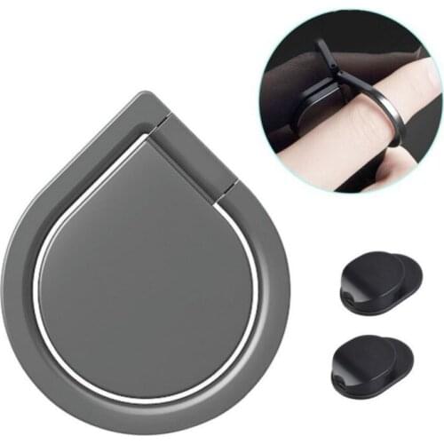Wholesales 100pcs/lot Original Water Droplet cute Finger Ring Universal 360 Degree Ring Mobile Phone Holder Stand For iPhone