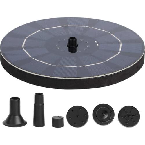 6V 2.5W Garden Outdoor Floating Solar Fountain Pump Home Garden Landscape Decor Solar Fountain Watering Kit Power Solar Pumb