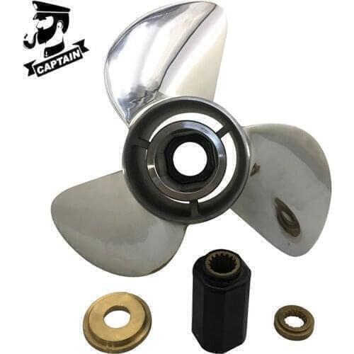 Captain Propeller 16x19 Fit Mercury Outboard Engines 175HP 220HP 225HP 250HP Stainless Steel 15 Tooth Spline LH 48-8M0040401