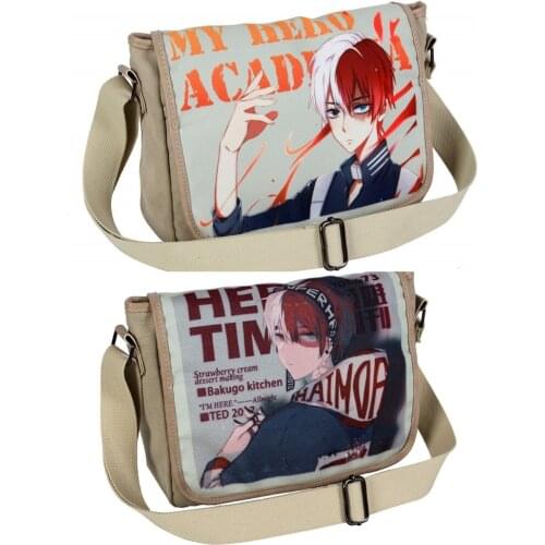 TV Animation Todoroki Shoto Cosplay My Hero Academia Crossbody Satchel Schoolbag Bookbag Shoulder Laptop Bags Cute Cartoon Gifts