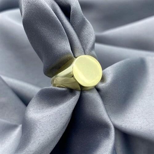 Gold Plated Round Adjustable Ring