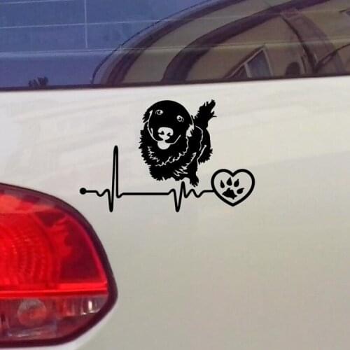 XY Golden Retriever Car Body Decals Stickers Motorcycle Decorations Vinyl Black/Silver White 18cmx11.5cm