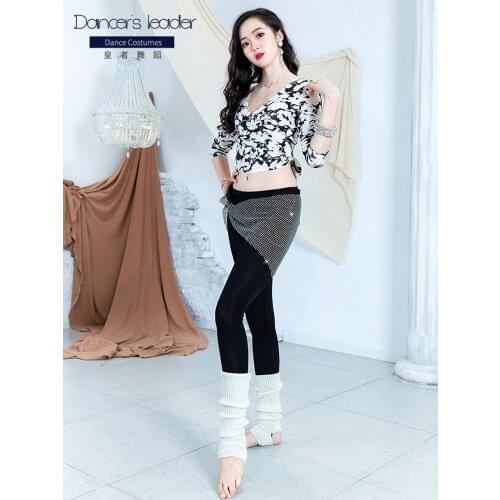 Belly dance practice clothes V-neck blouse diamond hip scarf pants female adult elegant competition performance costume