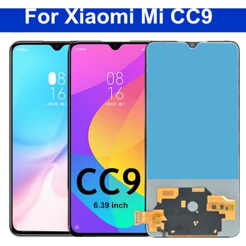 6.39" TFT For Xiaomi Mi CC9 LCD Display Touch Screen Digitizer Glass Panel Assembly Replacement For Xiaomi cc9 LCD Screen
