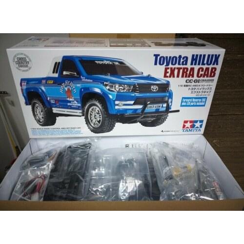 1/10 R/C Toyota Hilux Extra Cab (CC-01) w/ ESC, LED parts TAMIYA 58663