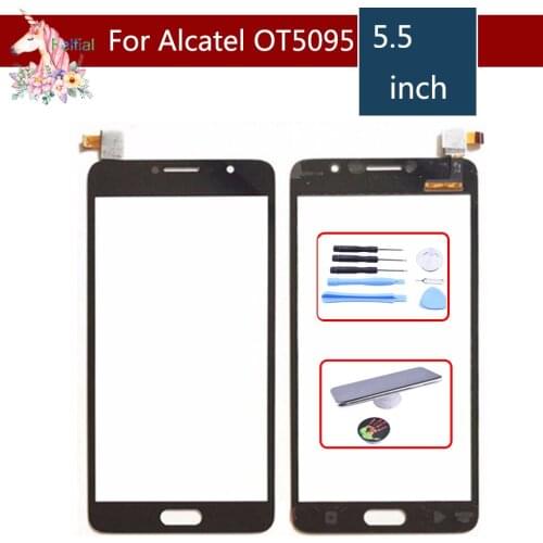 10pcs/lot 5.5" For Alcatel Pop 4S OT5095 5095 5095Y Touch Screen Digitizer Sensor Outer Glass Lens Panel Replacement