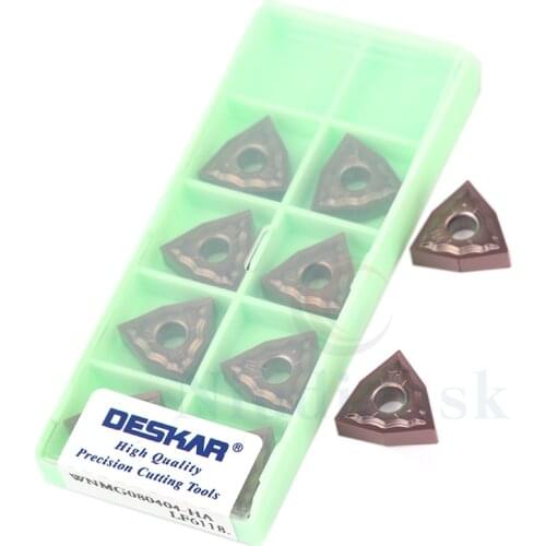 10Pcs WNMG080404-HA LF6118 External Turning Tool WNMG080408-HA LF6118 Carbide Insert CNC Lathe Tool Stainless Steel Cutting Tool