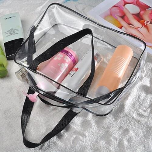 2 Pcs of (3-in-1 PVC Transparent Waterproof Multifunctional Cosmetic Bags)