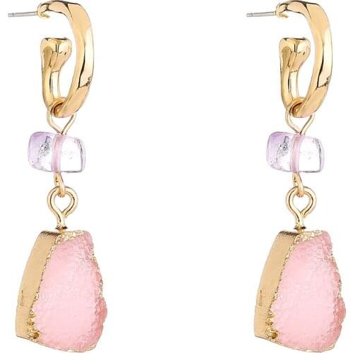 2021 Fashion Bohemian Style New Trend Simple Forest Earrings For Women Female Temperament Resin Earrings