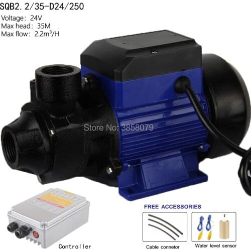 24V 250W Solar powered water Pump, solar booster pump, surface solar water pump SQB2.2/35-D24/250