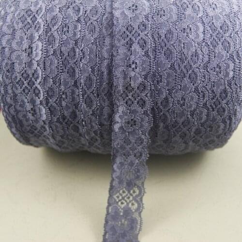 6 yards 29mm width gray-blue Elastic Stretch Lace trim clothes/garment/headband/sewing accessories H19