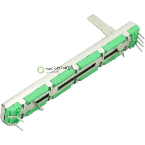 75mm Behringer Mixer Fader B10K Dual Double Straight Slide Potentiometer B103