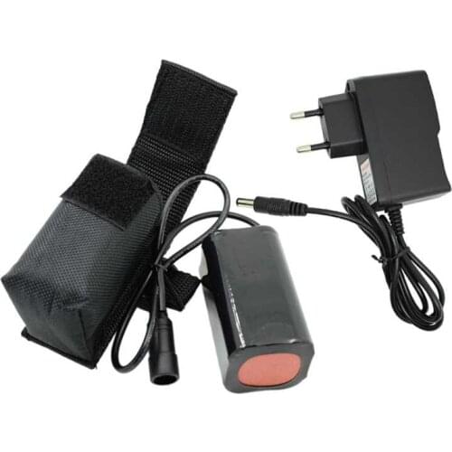 WasaFire 8.4V Rechargeable 6400mAh 4 x 18650 Battery Pack + Charger for Bicycle Bike Light Outdoor Cycling Hiking Accessories