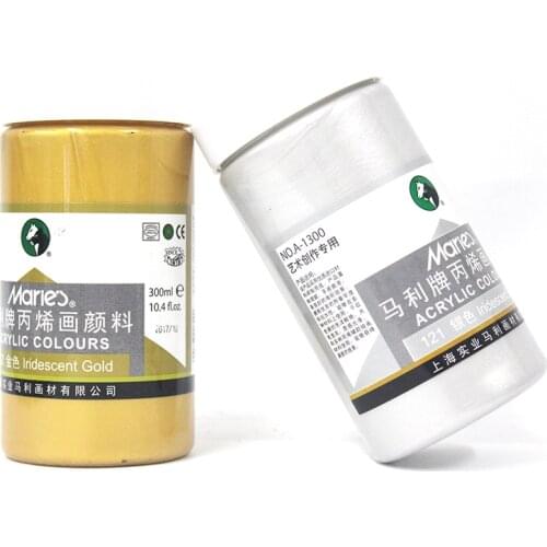 Maries A1300 acrylic pigment gold pigment silver propylene 300ml acrylic paint
