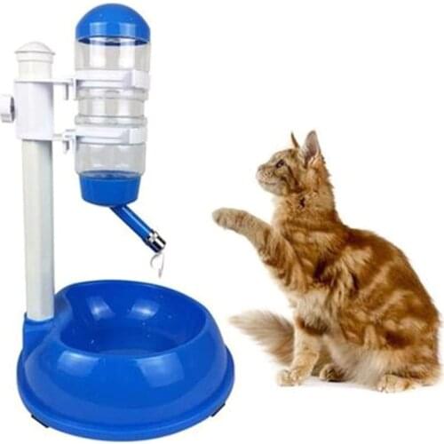 Automatic Pet Drinker Dog Bowls Water Bottles Universal Dog Drinker Feeder Liftable Bowl Dispenser Bowl Puppy Pet Products