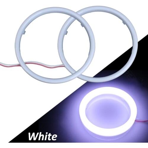 Car Angel Eyes 60mm 70mm 80mm 90mm 95mm 100mm 110mm 120mm 12V LED Halo Ring DRL Daytime Running Light Universal for Car Auto