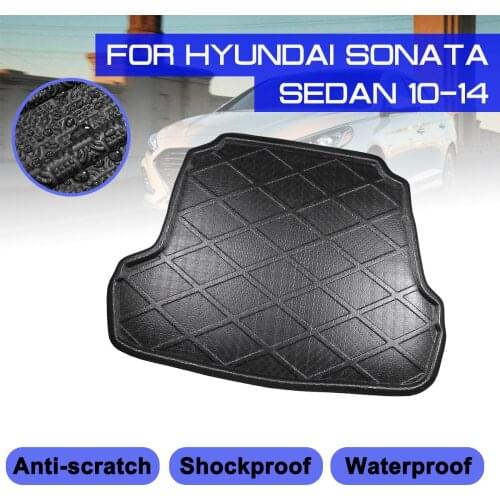 Car Carpet For Hyundai Sonata Sedan 2010 2011 2012 2013 2014 Rear Trunk Anti-mud Cover Floor Mat